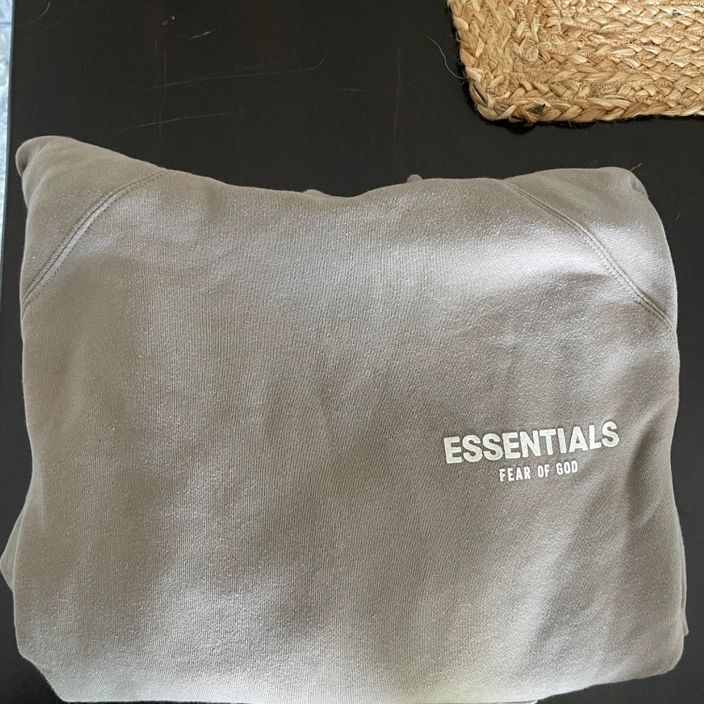 Essentials sand colored hoodie sz XS